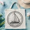 An SVG design of a vessel suitable for cutting machines like Cricut or laser cutters.