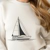 Classic Sailing Vessel SVG Design An SVG graphic representation of a classic sailing vessel.