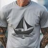 Simple Boat Vector Design A simple vector design of a boat for digital cutting machines like Cricut or laser cutters.
