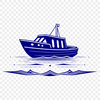 Free Sailboat Clip Art for Download A detailed illustration of a sailboat on calm waters, suitable for vector art projects.