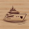Sailboat Graphic Vector Art A graphic representation of a sailboat designed for digital use.