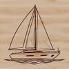 Beautiful Boat Clipart Vector Design A high-quality clipart image of a boat designed as a reusable template for digital projects.