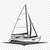 Vessel Vector Illustration A vector design of a boat with clean lines and precise details.