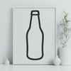 Free SVG Beer Bottle Clip Art Illustrative representation of a beer bottle in vector format.