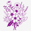 Mixed Color Flower Arrangement A bouquet of mixed flowers in various colors and shapes, ideal for wedding decorations or gift arrangements.