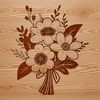 Beautiful Flower Mix Design A vector illustration of a flower bouquet with multiple blooms.