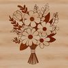 Vibrant Floral Bouquet Design A colorful arrangement of flowers in a bouquet design suitable for wedding decorations or Mothers Day gifts.