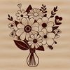 Beautiful Flower Collection A collection of colorful flowers arranged together in a decorative bouquet.