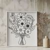 Beautiful SVG Floral Graphics A stylized floral collection in a graphic vector format.