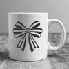 Elegant Ribbon Bow for Crafting Projects A simple, elegant bow with ribbon details, ideal for crafting and design projects.