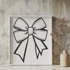 Beautiful Bow Clip Art A simple bow shape made from curved lines and rounded corners, suitable for various design projects.