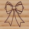 Colorful Bow Clip Art for Crafts A colorful bow with intricate details, suitable for vector art designs and crafts.