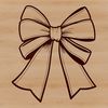 Decorative Bow Vector Art A decorative ribbon-like bow, designed as vector art, perfect for use in various graphic design projects.