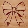 Christmas Present Decoration Vector Design Decorative bow design suitable for Christmas gift wrapping or birthday presents.