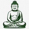 Free Vector Buddha Illustration A high-resolution SVG illustration of the Buddha in meditation pose, suitable for vector design projects.