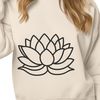 Eastern Flower Illustration A stylized illustration of the sacred lotus flower, often associated with Eastern religions.