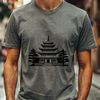 Sacred Buddhist Architecture Buddhist temple design, vector art symbol