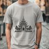 Buddhist Temple Design with Intricate Details Illustrative Buddhist temple design with intricate details suitable for digital crafting projects.