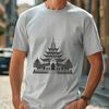 Eastern Temple Emblem A traditional Buddhist temple with intricate architectural details.