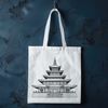 A traditional Buddhist temple with ornate architecture and decorative elements.