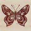 Intricately Detailed Butterfly SVG A colorful butterfly with intricate details and delicate wings.