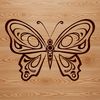 Beautiful Ornate Insect Vector Image A colorful, ornate butterfly in flight, suitable for gardening and design projects.