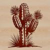 Desert Bloom SVG Graphics A desert-dwelling succulent depicted as a single graphic element for use in various digital designs.