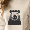 Cute Water Rodent Graphic An SVG vector graphic featuring a capybara, providing high-quality rendering for various applications and designs.