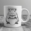 South American Water Rat Design Illustrative capybara SVG graphic, ideal for cutting machine designs and vector art projects.