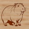 Vector Image of Large Mammal Large rodent from South America, available in vector format as an SVG file.