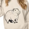 Vector Art of a Large Rodent An SVG vector design featuring a capybara, suitable for use in graphic design and digital art projects.