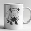 Unique South American Rodent Illustration An SVG vector graphic representation of a capybara, ideal for cutting machine designs or laser engraving projects.