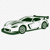 Speedster Vector Graphics A high-speed vehicle with a sleek design, ideal for vector graphics and cutting machine projects.