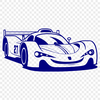 Speed Demon Vector Car Design A high-speed racing car with sleek design, ready to be used as vector art.