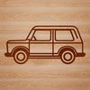 Detailed Vehicle Vector Illustration A detailed illustration of a vehicle in various parts and components, created using vector graphics.