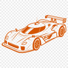 High-Quality SVG Racing Vehicle Art Racing car design made from high-quality vector art, suitable for cutting machine stencils and laser cutter projects.