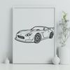 Racing Car Clip Art Image A high-speed racing car illustration in vector format.