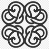A detailed, ornate illustration of Celtic-inspired patterns and shapes in a vector format.
