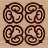 A traditional Celtic design comprising interconnected geometric patterns.