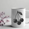 Vibrant Cherry Design A detailed digital representation of a single cherry with realistic texture and design.