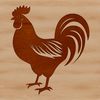Flock Friends Illustration An illustration of a chicken standing on a farm yard.