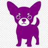 A small breed dog illustration, suitable for graphic designs and cutting machine projects.