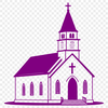 Church Illustration in Vector Format Religious building vector art illustration of a church in SVG format.