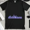 City Skyline Vector Artwork A digital representation of a city skyline in vector format.
