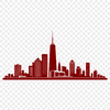 Urban Metropolis Illustration Illustrated urban landscape with skyscrapers and buildings in a vector format.