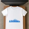 Cityscape Vector Graphic Free Download A detailed vector illustration of a city skyline at sunset with skyscrapers and buildings.