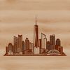 City Skyline Illustration A stylized illustration of a city skyline, suitable for digital design projects.