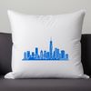 Beautiful Sunset Cityscape Illustration A stylized illustration of a city skyline at sunset, created in vector format.