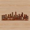 City skyline graphic illustration created in vector format for design projects