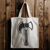 Hand Tool Vector Illustration A high-quality digital illustration of a axe, suitable for vector graphics and cutting machine templates.